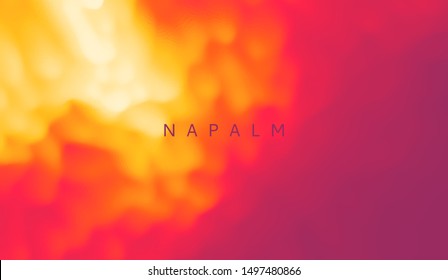 Napalm se quema. Resumen de fondo con efecto dinámico. Gradientes de moda. Se puede usar para publicidad, marketing, presentación.