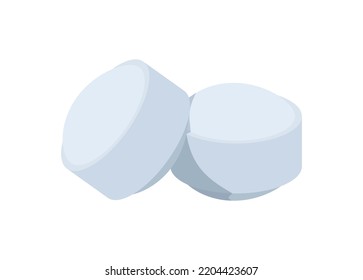 Naphthalene Mothball Items. Simple Flat Illustration.