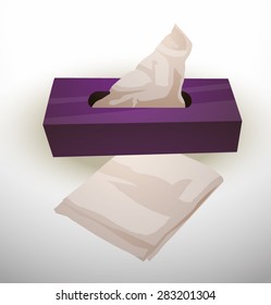 Napkin Box, vector