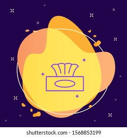 napkin, box, vector, icon. Illustration isolated vector sign symbol - Baby and baby toys outline vector icon