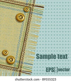 napkin with buttons