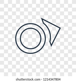 Napkin concept vector linear icon isolated on transparent background, Napkin concept transparency concept in outline style
