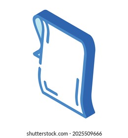 napkin for dancer isometric icon vector. napkin for dancer sign. isolated symbol illustration