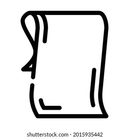 napkin for dancer line icon vector. napkin for dancer sign. isolated contour symbol black illustration