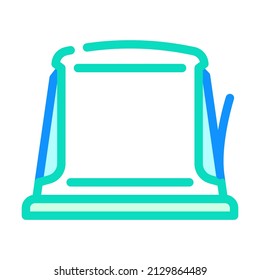napkin dispenser color icon vector. napkin dispenser sign. isolated symbol illustration