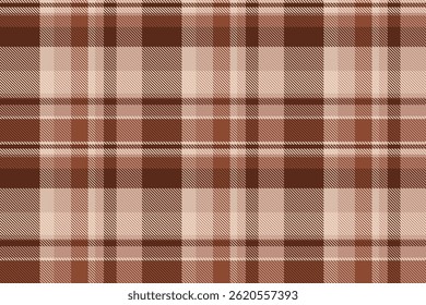 Napkin fabric check tartan, asymmetric seamless plaid vector. Creativity background pattern textile texture in orange and light colors palette.