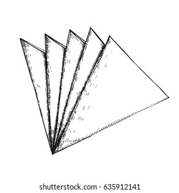 Napkin hand drawing vector