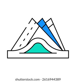napkin holder line icon vector. napkin holder sign. isolated symbol illustration