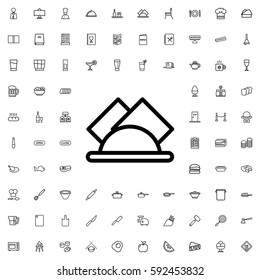 napkin icon illustration isolated vector sign symbol. Restaurant icons vector set.