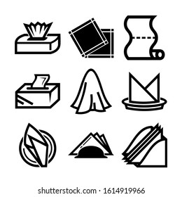napkin icon isolated sign symbol vector illustration - Collection of high quality black style vector icons
