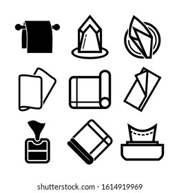 napkin icon isolated sign symbol vector illustration - Collection of high quality black style vector icons
