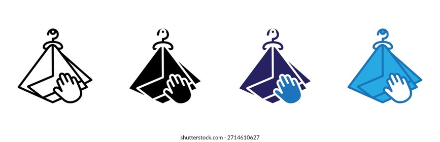 Napkin Icon Multi Style Vector Illustration