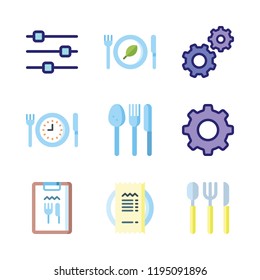 napkin icon set. vector set about cutlery, settings and restaurant icons set.