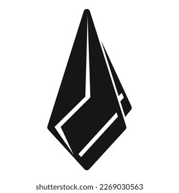 Napkin icon simple vector. Fabric paper. Cotton cloth