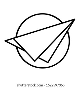 Napkin Icon Symbol. Outline Style