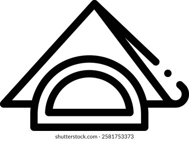 napkin icon. Thin Linear Style Design Isolated On White Background