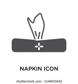 Napkin icon vector isolated on white background for your web and mobile app design, Napkin logo concept