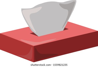 Napkin, ilustración, vector sobre fondo blanco.