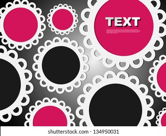 napkin. Lace frame
