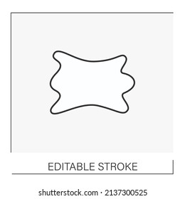  Napkin line icon. Towel for surface disinfection.Cleaning concept. Isolated vector illustration.Editable stroke