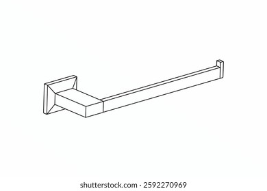 Napkin Ring, bathroom accessories fittings vector illustrator