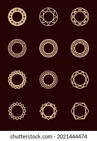 Napkin rings for laser cutting. The file is designed for laser cutting metal, wood, plastic and other materials.