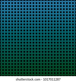 Napkin texture design on black. checkered pattern and floral four-petal elements. Gradient Vector for paper packaging, textile design, covers
