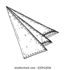 Napkin vector hand drawing