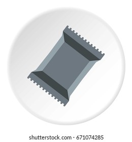 Napkins pack icon in flat circle isolated vector illustration for web
