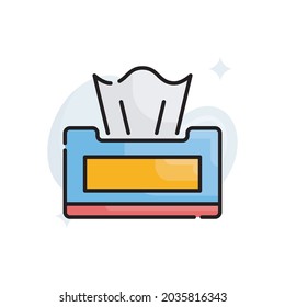Napkins vector filled outline icon style illustration. EPS 10 file