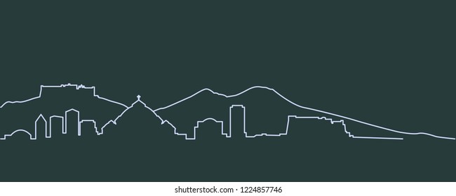 Naples Single Line Skyline