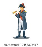 Napoleon Bonaparte French Historical Figure Character Illustration Vector