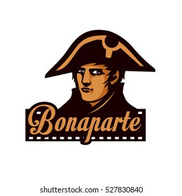 Napoleon Bonaparte. Template of logo.