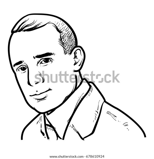 Napoleon Hill Vector Illustration Napoleon Hill Stock Vector (Royalty ...