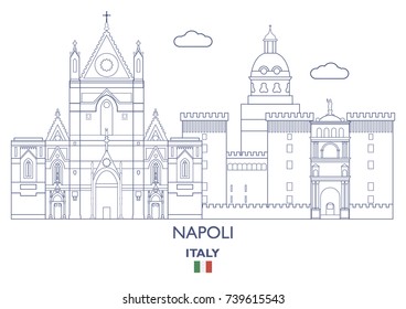 Napoli Linear City Skyline, Italy