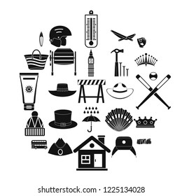 Napper icons set. Simple set of 25 napper vector icons for web isolated on white background