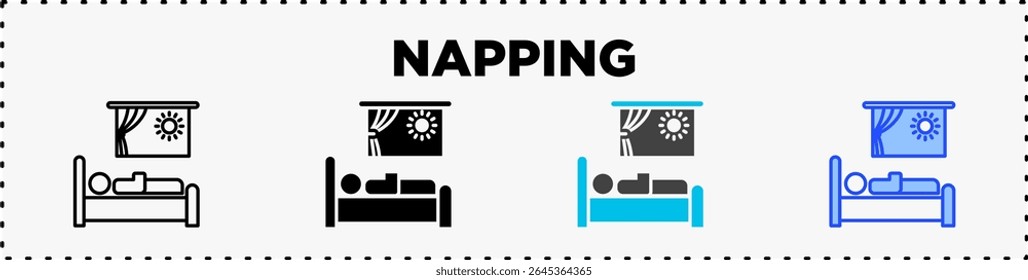Napping Icon Pack Line Glyph