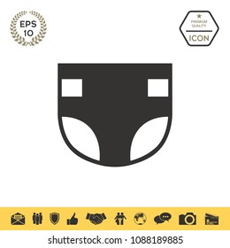 Nappy icon symbol