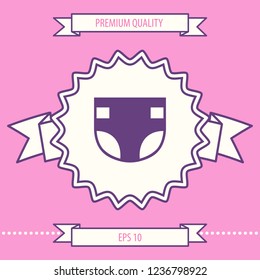 Nappy icon symbol. Graphic elements for your design