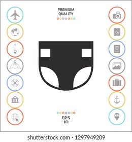 Nappy icon symbol. Graphic elements for your design