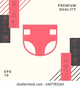 Nappy icon symbol. Graphic elements for your design