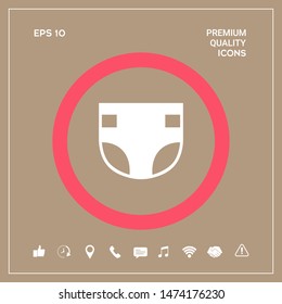 Nappy icon symbol. Graphic elements for your design
