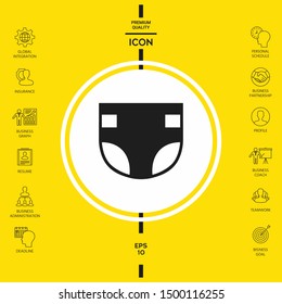Nappy icon symbol. Graphic elements for your design