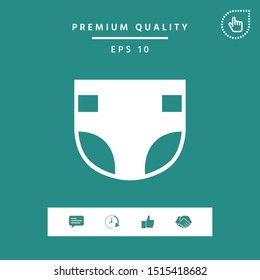 Nappy icon symbol. Graphic elements for your design