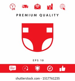 Nappy icon symbol. Graphic elements for your design