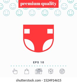 Nappy icon symbol. Graphic elements for your design