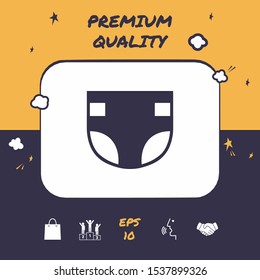 Nappy icon symbol. Graphic elements for your design