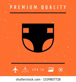 Nappy icon symbol. Graphic elements for your design