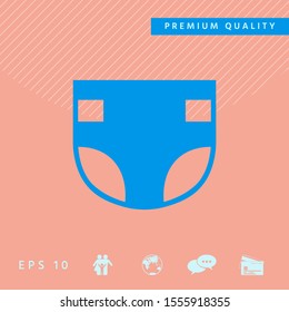 Nappy icon symbol. Graphic elements for your design