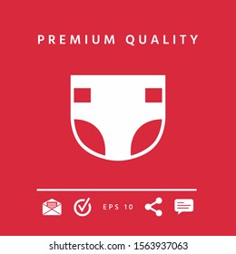 Nappy icon symbol. Graphic elements for your design